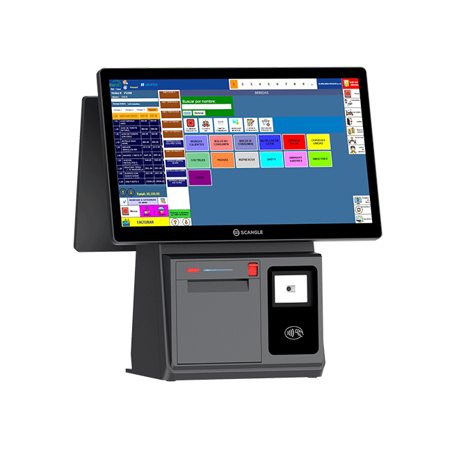 Scangle K5 Touch Kiosk POS Systems Sistema de ponto de venda com impressora térmica de 80mm/leitor de código de barras 2D Scangle K5 Touch Kiosk POS Systems Sistema de ponto de venda com impressora térmica de 80mm/leitor de código de barras 2D