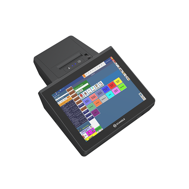 Terminal POS Scangle K1 All in one com impressora térmica de 58mm suporta Windows & Android OS